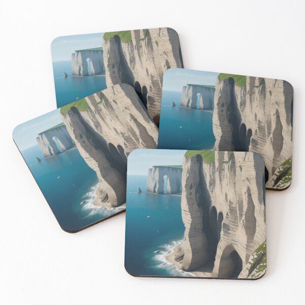 Item preview, Cliffs of Étretat: A Majestic Digital Art Collection designed and sold by Ceemko's Vintage Corner.