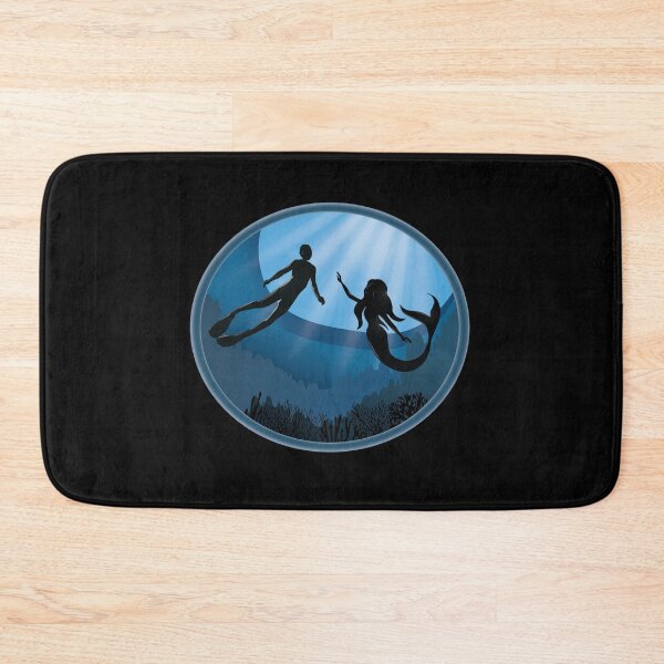 Item preview, Diver with Mermaid - Scuba Diving Free Diving designed and sold by TheInkElephant.