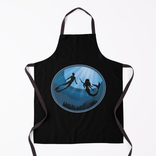 Item preview, Diver with Mermaid - Scuba Diving Free Diving designed and sold by TheInkElephant.