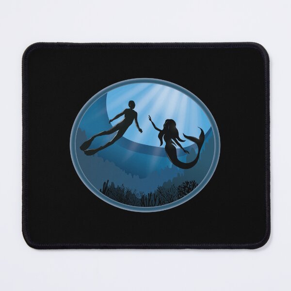 Item preview, Diver with Mermaid - Scuba Diving Free Diving designed and sold by TheInkElephant.