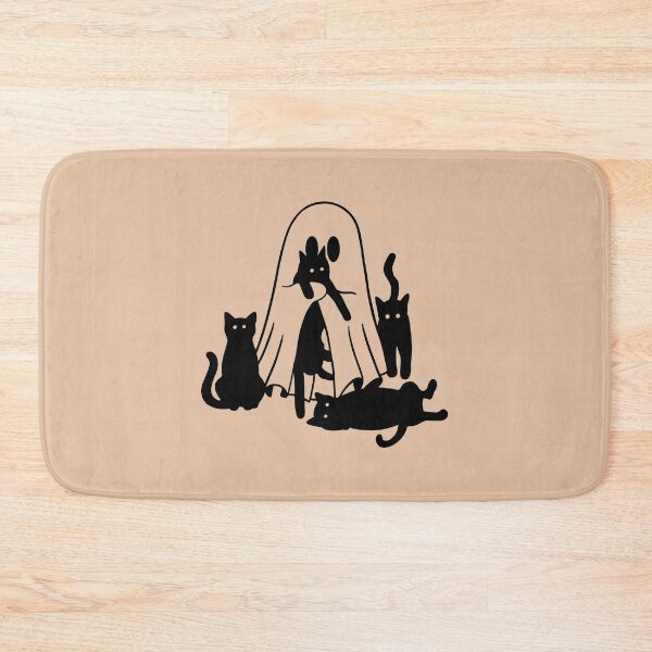 Item preview, Sheet Ghost with Black Cats designed and sold by KWZCreates.