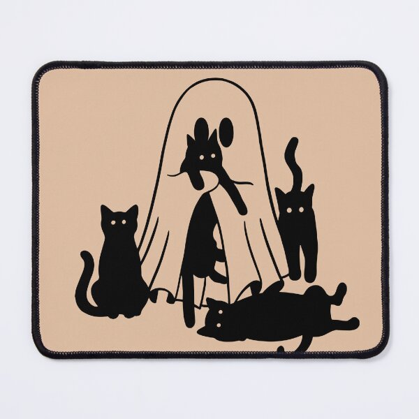 Item preview, Sheet Ghost with Black Cats designed and sold by KWZCreates.
