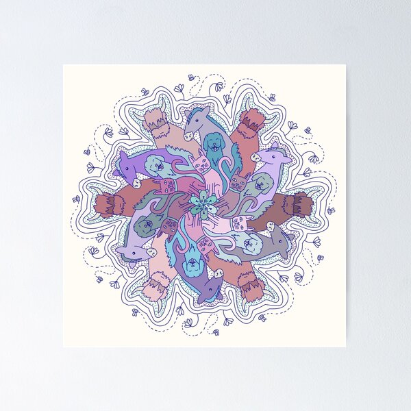 Item preview, Retro Animal Mandala designed and sold by TASORA.