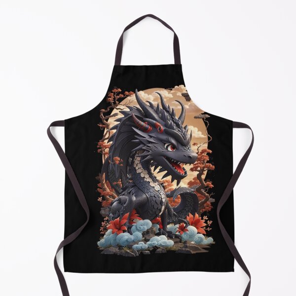 Artikelvorschau, Black Japanese Dragon entworfen und verkauft von TrendyPalette.