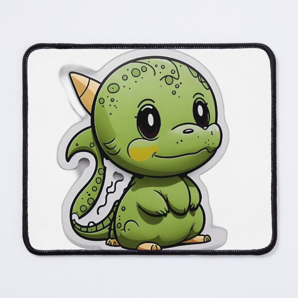 Item preview, Playful Green Baby Animation Dinosaur Art - Cute and Colorful Design for Kids designed and sold by artblocksai.