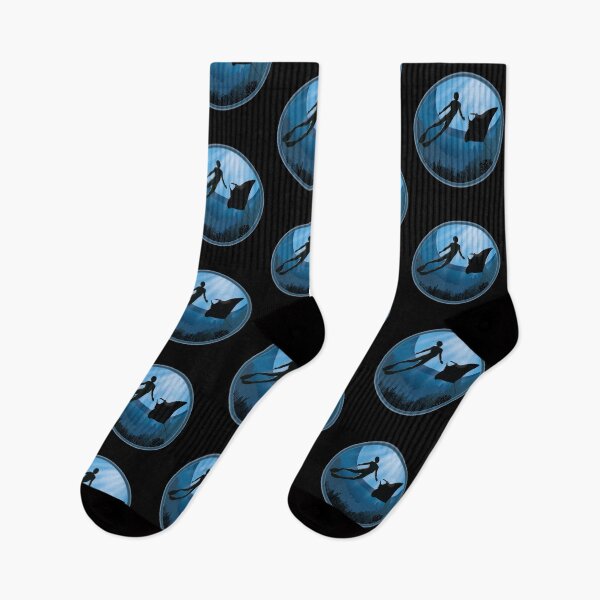 Item preview, Diver with Mantaray - Scuba Diving Free Diving designed and sold by TheInkElephant.