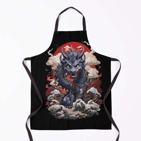 Artikelvorschau, Black Japanese Dragon entworfen und verkauft von TrendyPalette.