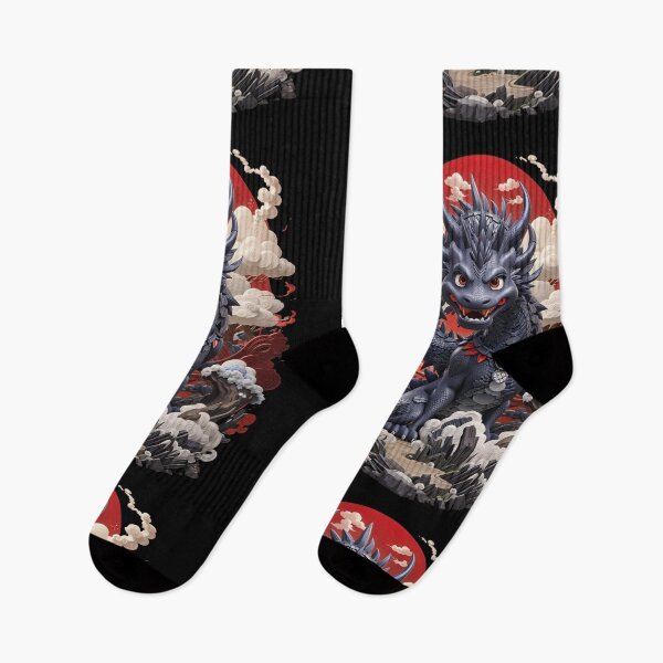 Item preview, Black Japanese Dragon designed and sold by TrendyPalette.