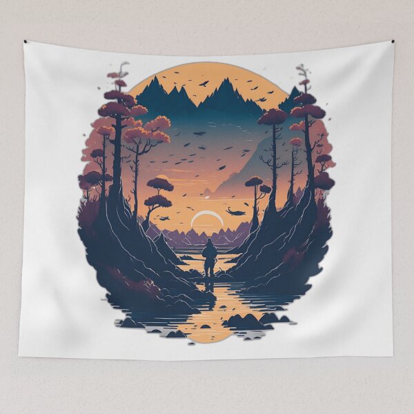 Item preview, Enchanting Forest Art Stickers - Nature's Beauty in Every Design designed and sold by artblocksai.