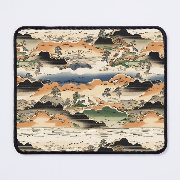 Item preview, Japanese Abstract Landscape Seamless Pattern designed and sold by Sturdust.