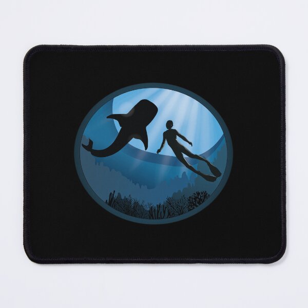 Item preview, Diver with Whale Shark - Scuba Diving Free Diving designed and sold by TheInkElephant.