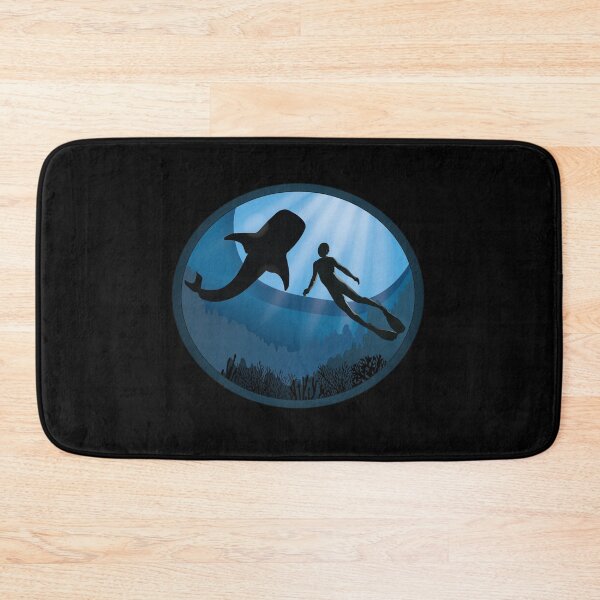 Item preview, Diver with Whale Shark - Scuba Diving Free Diving designed and sold by TheInkElephant.