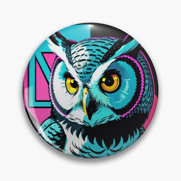 Item preview, Synthwave Owl designed and sold by InkedPixel.