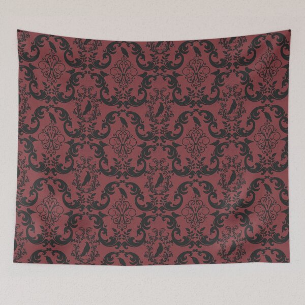 Item preview, Raven Damask-Red designed and sold by Sarah Melendez.