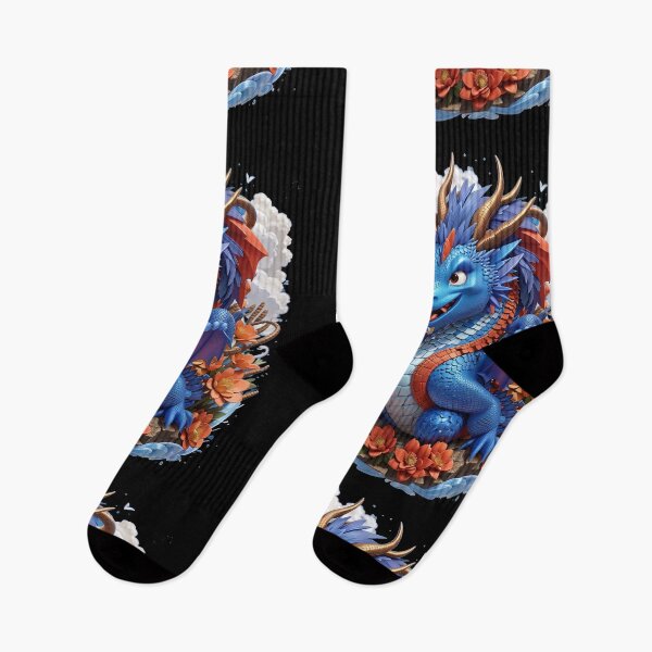 Item preview, Blue Japanese Dragon designed and sold by TrendyPalette.