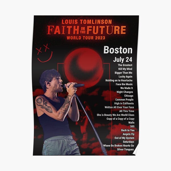 Louis Tomlinson Faith In The Future Tour 2023 Canvas Poster