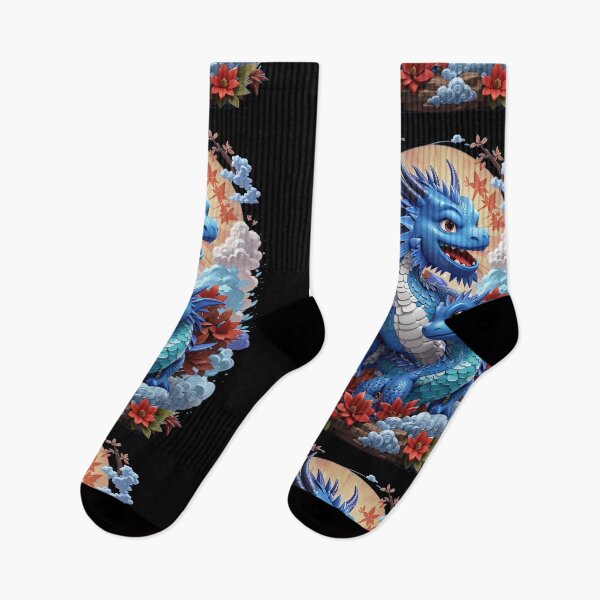 Item preview, Blue Japanese Dragon designed and sold by TrendyPalette.
