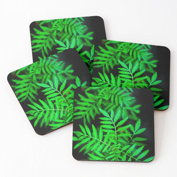 Item preview, Green summer plants on black background designed and sold by olena2552.