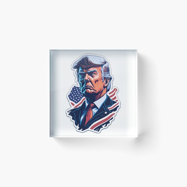 Item preview, Trump 2024 Stickers - Parody Designs for Political Commentary designed and sold by artblocksai.