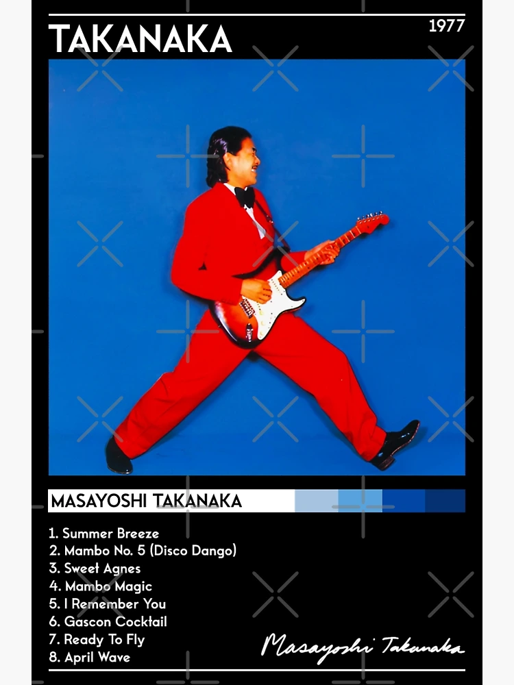 Takanaka Album Cover - Masayoshi Takanaka | City Pop | 70s 80s 90s | Track  List | | Poster