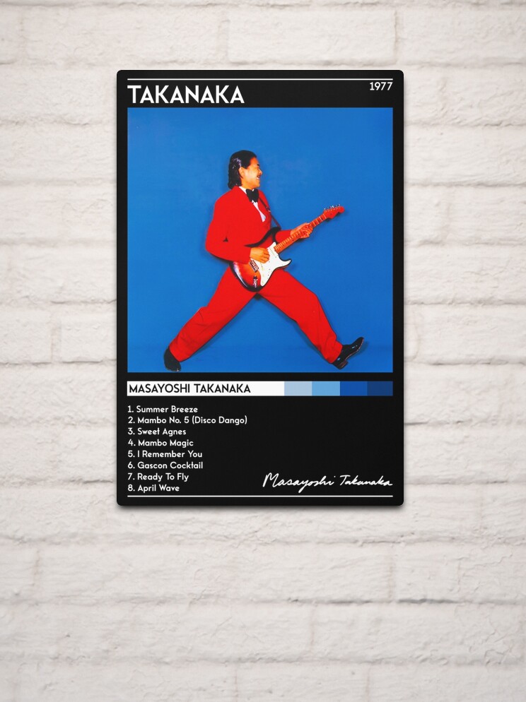 Takanaka Album Cover - Masayoshi Takanaka | City Pop | 70s 80s 90s | Track  List | | Metal Print