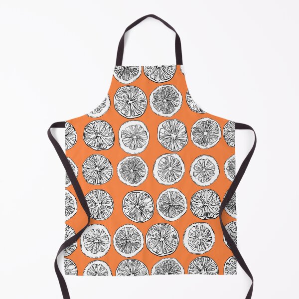 Item preview, Seamless pattern with hand drawing cut oranges designed and sold by amekamura.