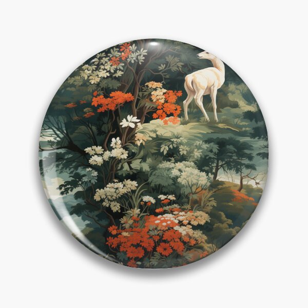 Item preview, Nature with wildlife and streams 04 Seamless Pattern Sticker designed and sold by thaworn-kdt.