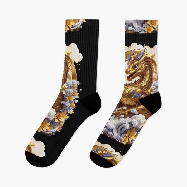 Item preview, Gold Japanese Dragon designed and sold by TrendyPalette.