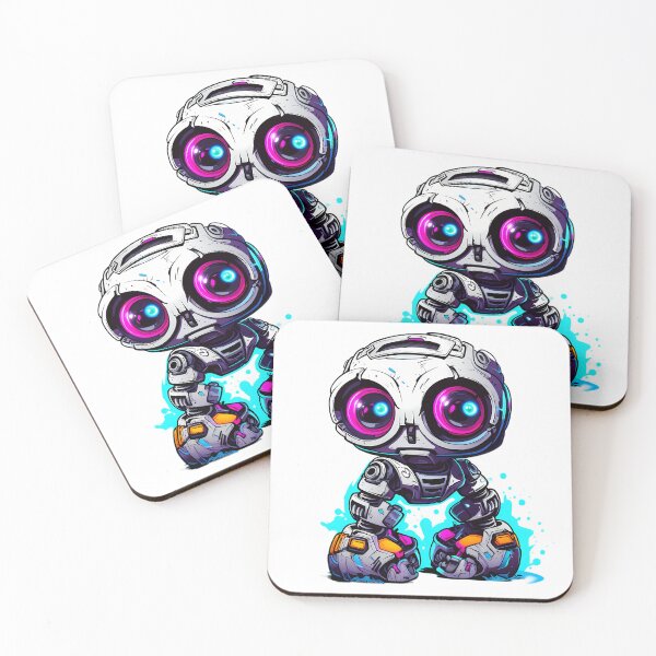 Item preview, Cyberpunk Robot – Cute Retro Futurist Companion designed and sold by SchorlCraft.