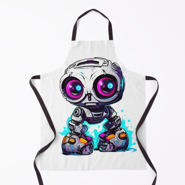 Item preview, Cyberpunk Robot – Cute Retro Futurist Companion designed and sold by SchorlCraft.