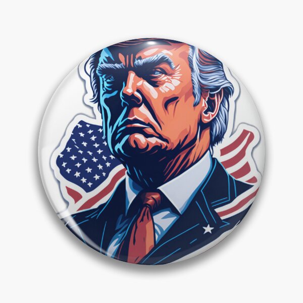 Item preview, Trump 2024 Stickers - Parody Designs for Political Commentary designed and sold by artblocksai.