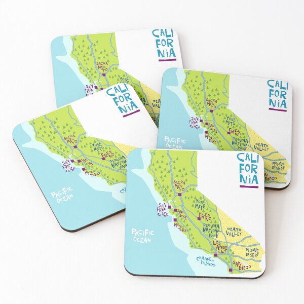 Item preview, Beautiful map of California designed and sold by Lovedigitalart.