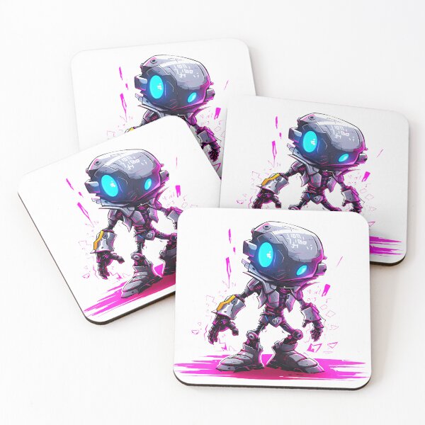 Item preview, Cyberpunk Robot – Cute Retro Futurist Companion designed and sold by SchorlCraft.
