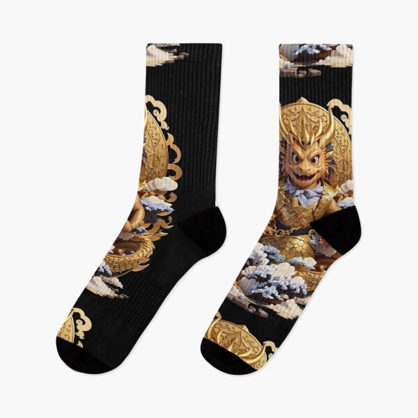 Item preview, Gold Japanese Dragon designed and sold by TrendyPalette.