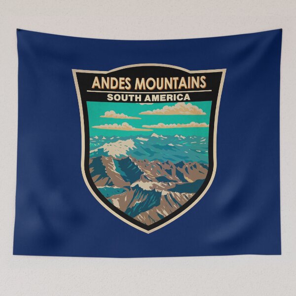 Item preview, Andes Mountains South America Badge designed and sold by KrisSidDesigns.