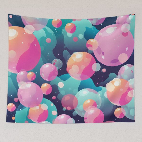 Item preview, Wave of colorful bubbles designed and sold by Quijote-.