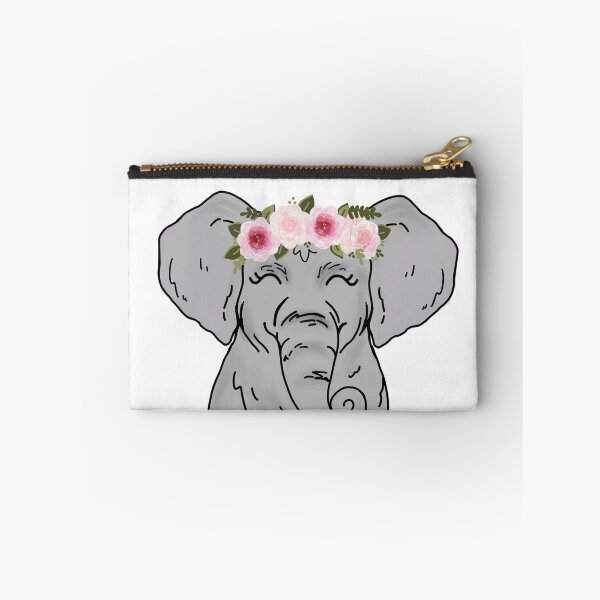 Item preview, Floral Crown Elephant designed and sold by ktscanvases.