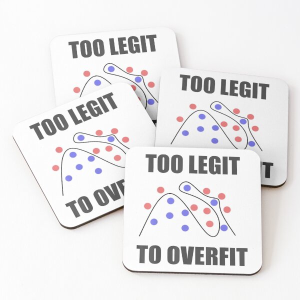 Item preview, Too Legit To Overfit  T Shirts For Data Science designed and sold by MichaelHarrisee.