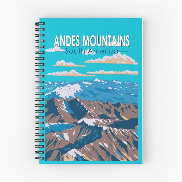 Item preview, Andes Mountains South America Travel Art Vintage designed and sold by KrisSidDesigns.