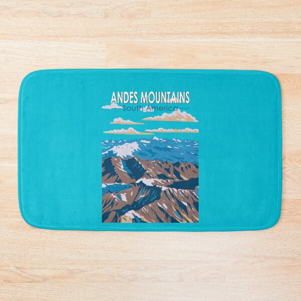 Item preview, Andes Mountains South America Travel Art Vintage designed and sold by KrisSidDesigns.