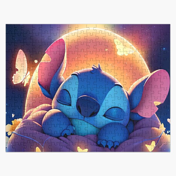 Stitch Birthday Party Puzzle Funny Cartoon Jigsaw Puzzles Lilo and