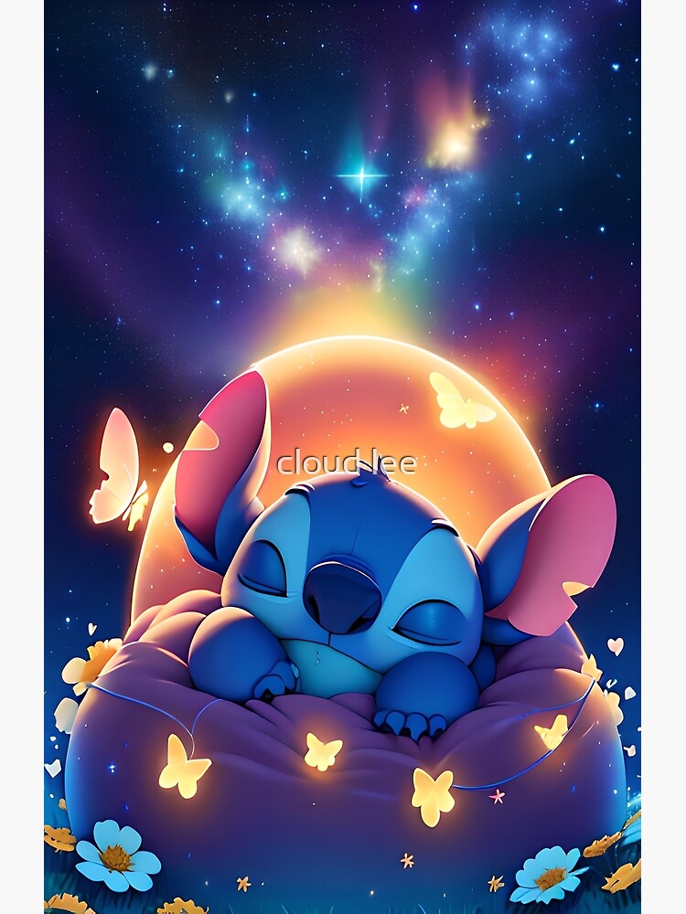  Trends International Disney Lilo and Stitch - Sitting Wall  Poster, 22.37 x 34.00, Unframed Version: Posters & Prints
