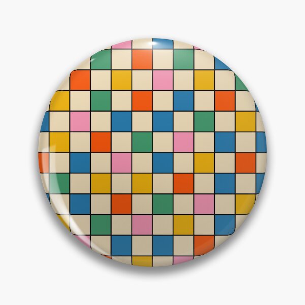 Item preview, Pop Check Colorful Retro Modern Checked Pattern designed and sold by kierkegaard.
