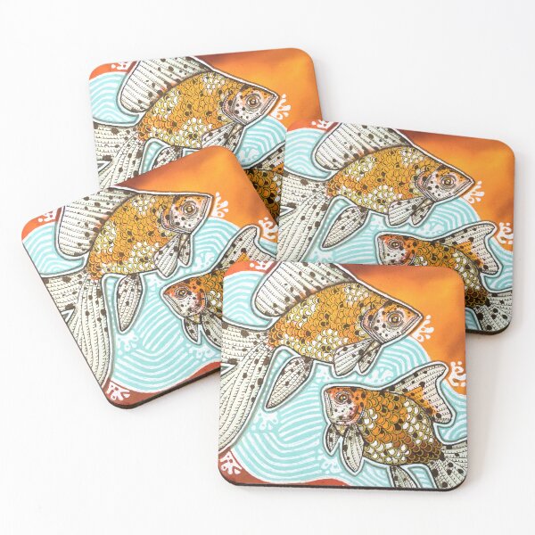 Item preview, Two Calico Goldfish designed and sold by Lynnette Shelley.