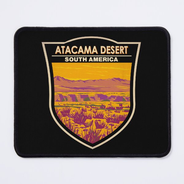 Item preview, Atacama Desert Sunset South America Travel Art Badge designed and sold by KrisSidDesigns.