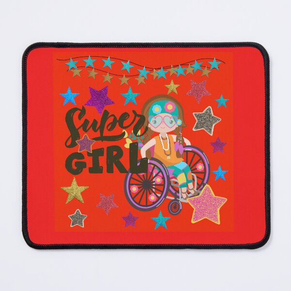 Item preview, Super Girl Chic, Girl In Wheel Chair With Stars -Super Girl designed and sold by Livn2laugh.