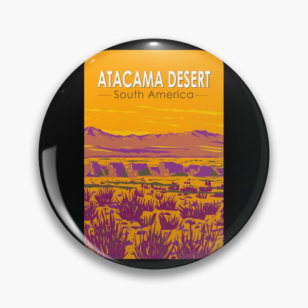 Item preview, Atacama Desert Sunset South America Travel Art Vintage designed and sold by KrisSidDesigns.