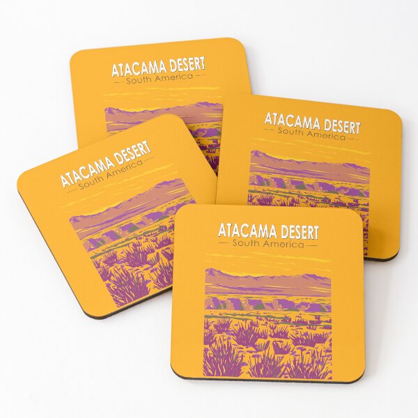 Item preview, Atacama Desert Sunset South America Travel Art Vintage designed and sold by KrisSidDesigns.
