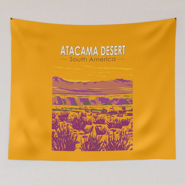 Item preview, Atacama Desert Sunset South America Travel Art Vintage designed and sold by KrisSidDesigns.