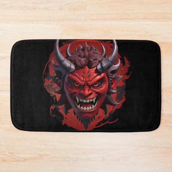 Item preview, Demon Fanged Oni Mask Red  designed and sold by TrendyPalette.